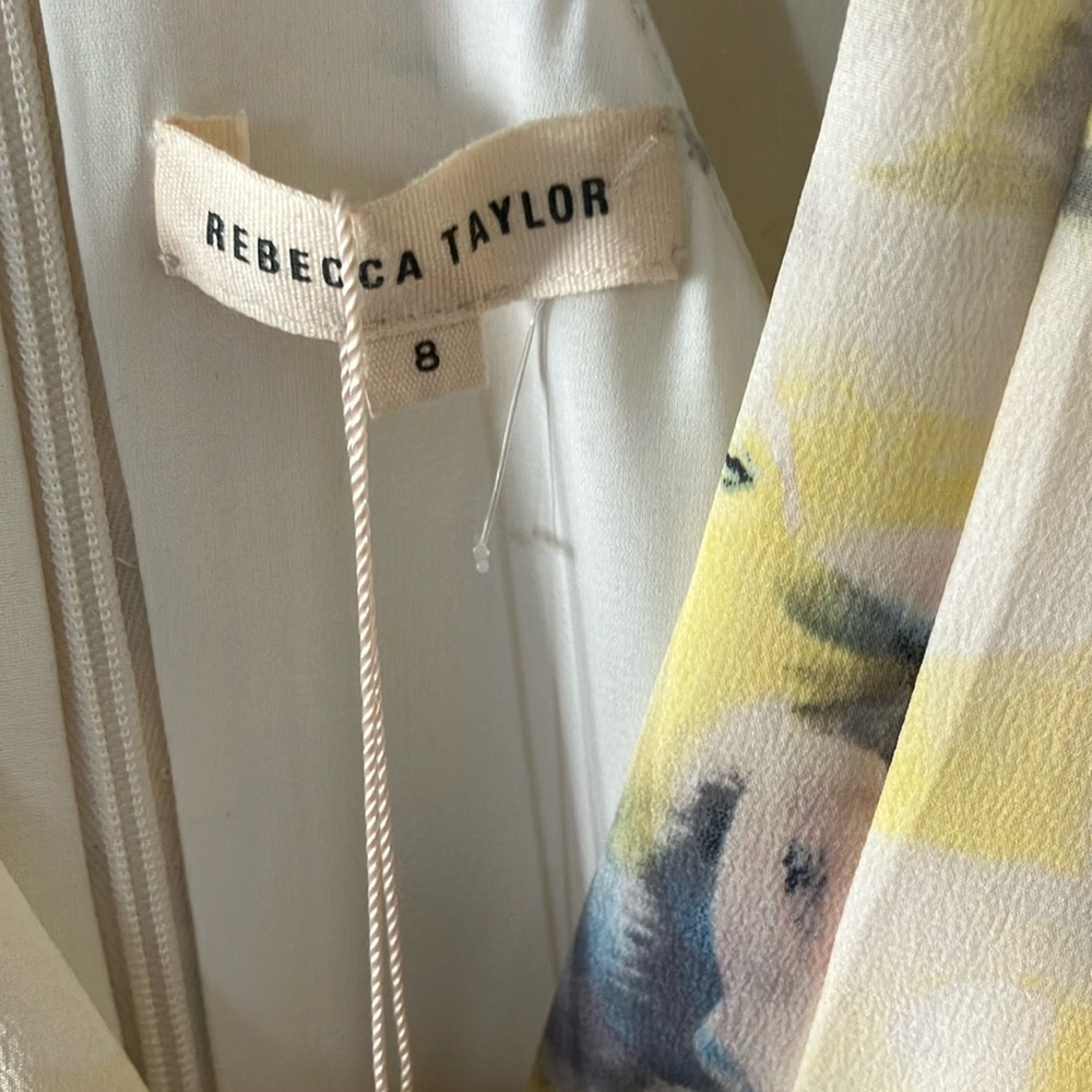 Rebecca Taylor Cream and Yellow Patterned Dress - Picture 5 of 5